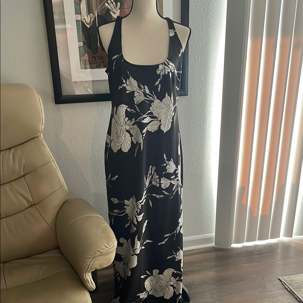 A New Day Black and White Maxi Dress